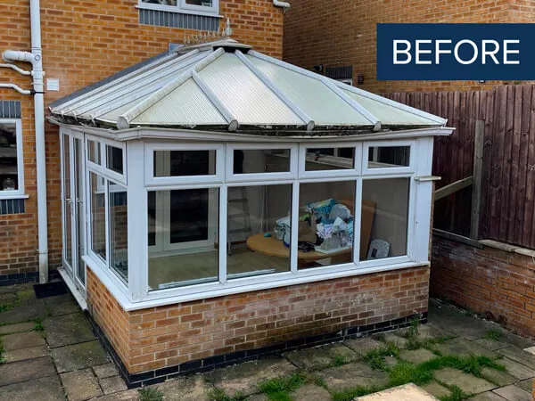 Conservatory Transformation Before