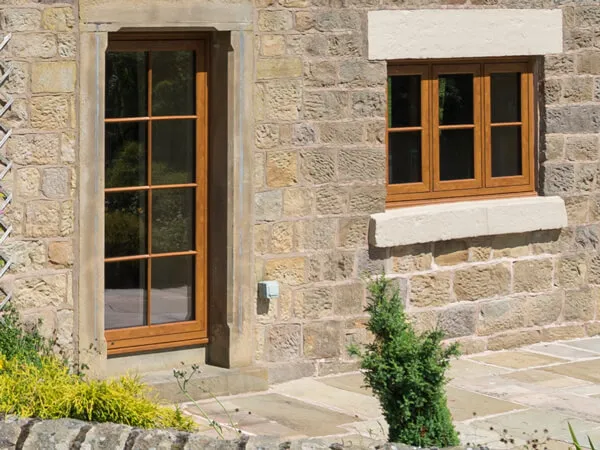 Envisage Flush Fixed Windows in Oak