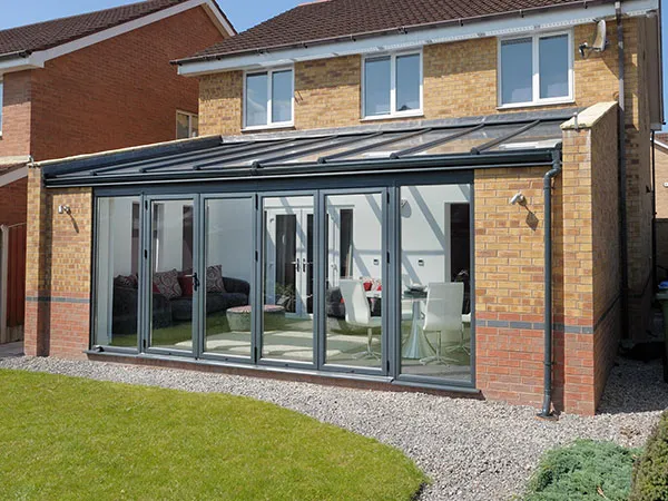 Grey Lean To Conservatory
