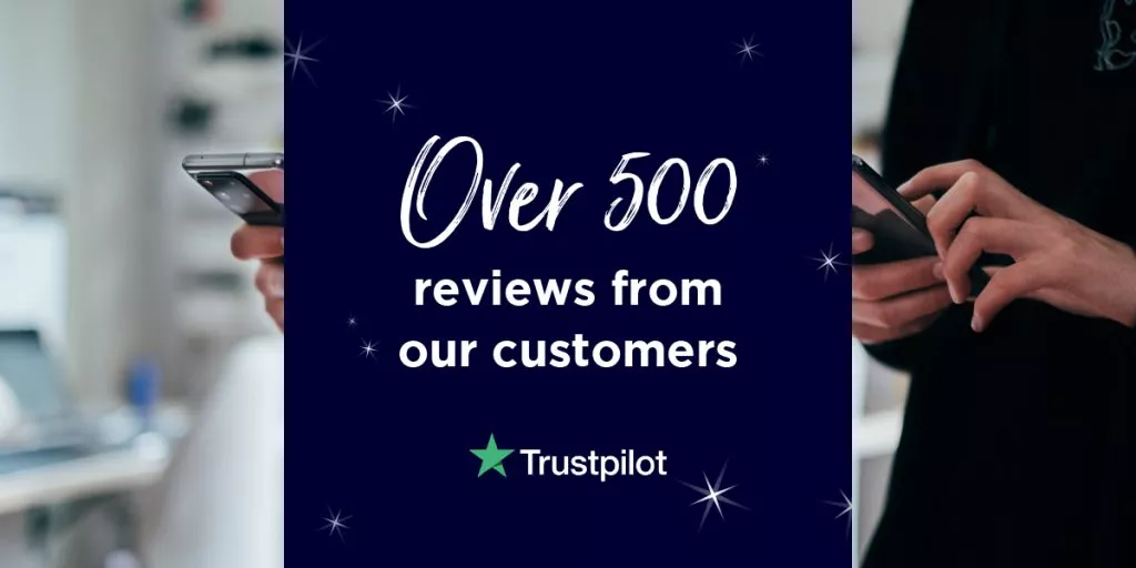 Trustpilot 500th review - main header
