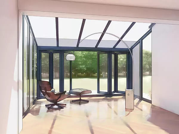 Architectural Lean-To Conservatory Living Space