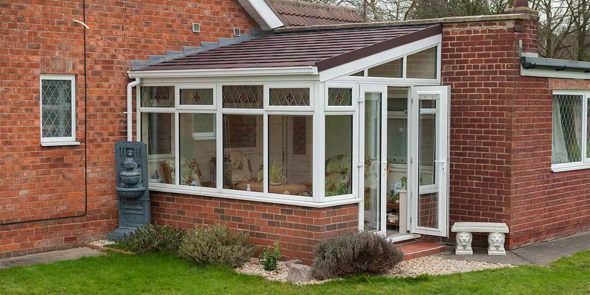 Lean-To Conservatory with Tiled Roof